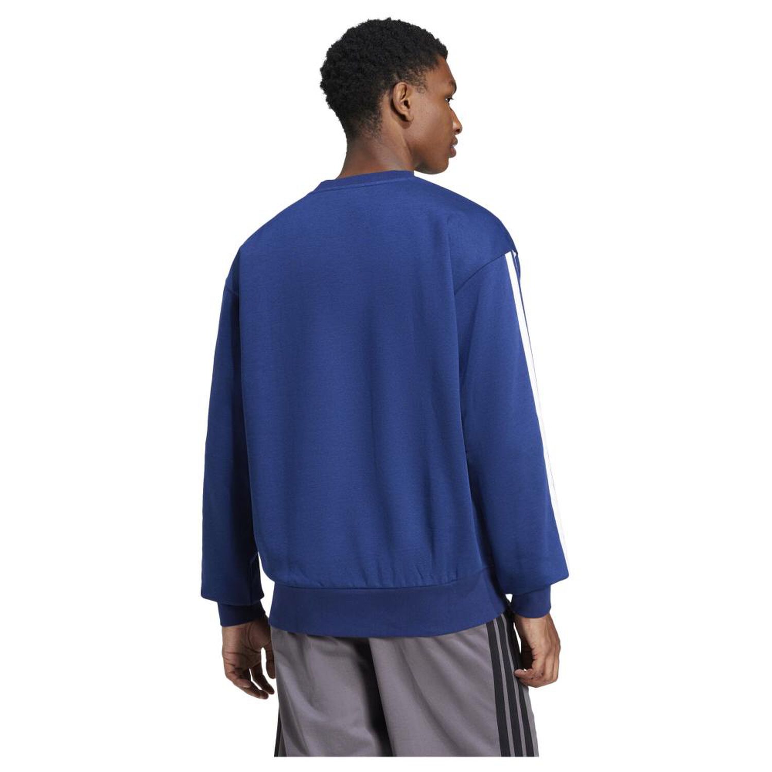 Poler&oacute;n Hombre Essentials Fleece 3 Tiras Adidas image number 3.0