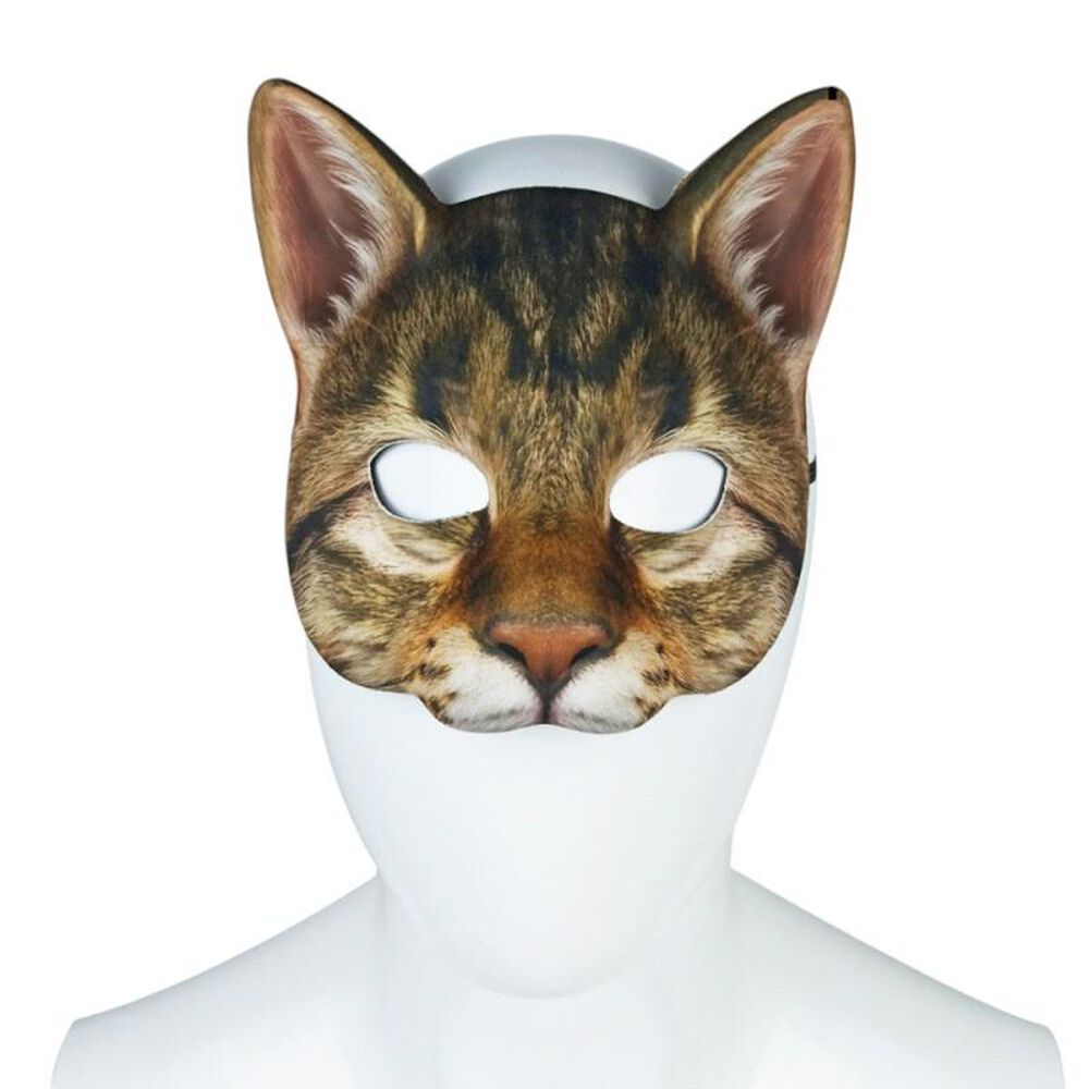 M&aacute;scara Felino Animales Fiesta Disfraz Gatuno image number 3.0