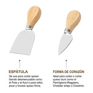 Tabla Charcuter&iacute;a Quesos Bamb&uacute; Con 2 Cuchillos Picnic