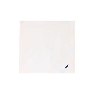 Toalla De Cara Nautica 100% Algod&oacute;n Premium 30x30cm Blanca-azul