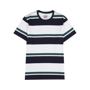 Polera Rayas Regular Manga Corta Cuello Redondo Hombre Peroe
