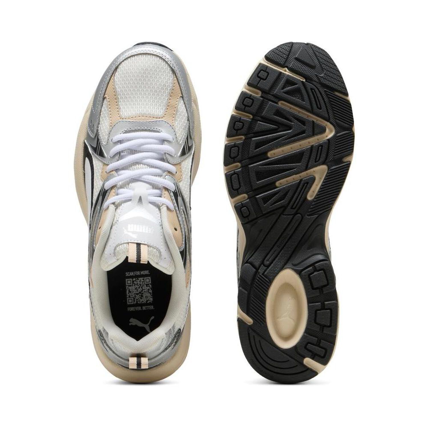 Zapatilla Running Unisex Puma Milenio Tech_ Blanco image number 4.0