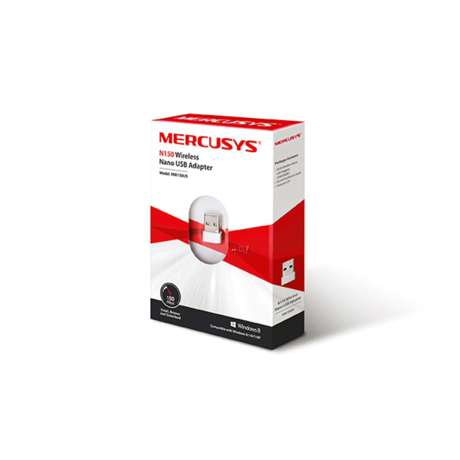 Adaptador Usb Wifi 150mbps Inal&aacute;mbrico Mercusys - Ps image number 1.0