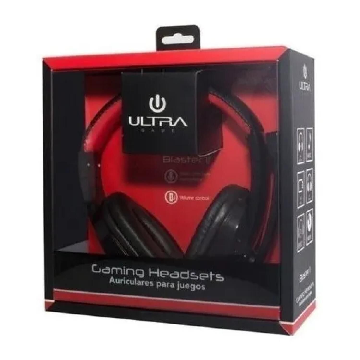 Audifono Gamer Jack 3.5 Ps4 Xbox Pc 2mts Negro Rojo image number 2.0