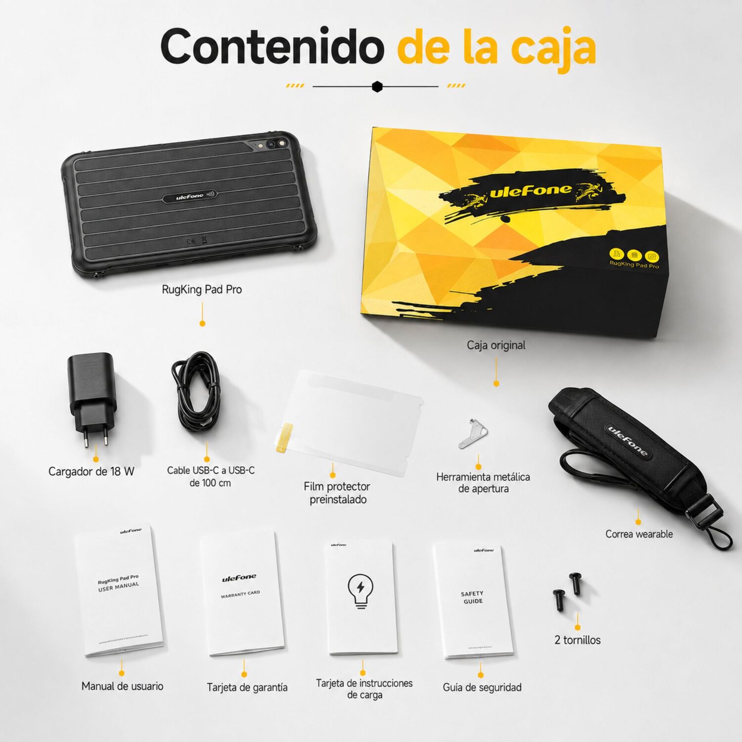 Tablet Rugged Ulefone Rugking Pad Pro 4g Compacta 128gb 24gb image number 9.0