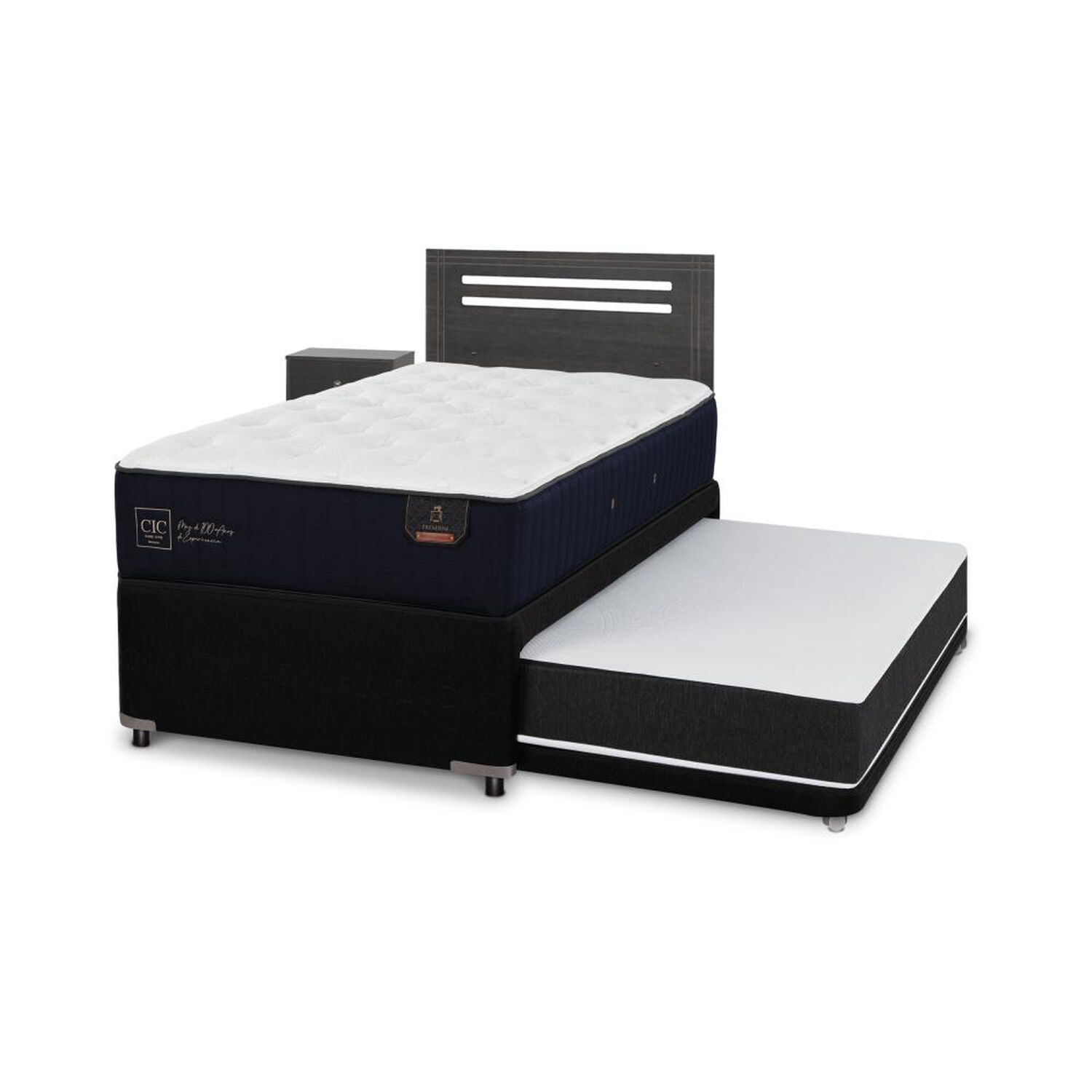 Cama Nido Cic Premium / 1.5 Plazas / Base Normal + Set De Maderas image number 1.0