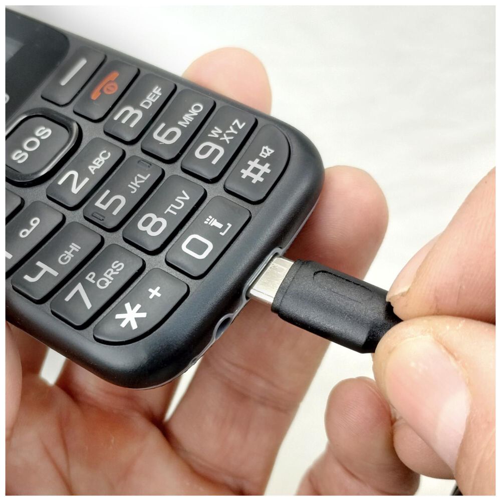 Telefono Senior 4g Lte Digitos Grandes Negro 9387 Mlab image number 4.0