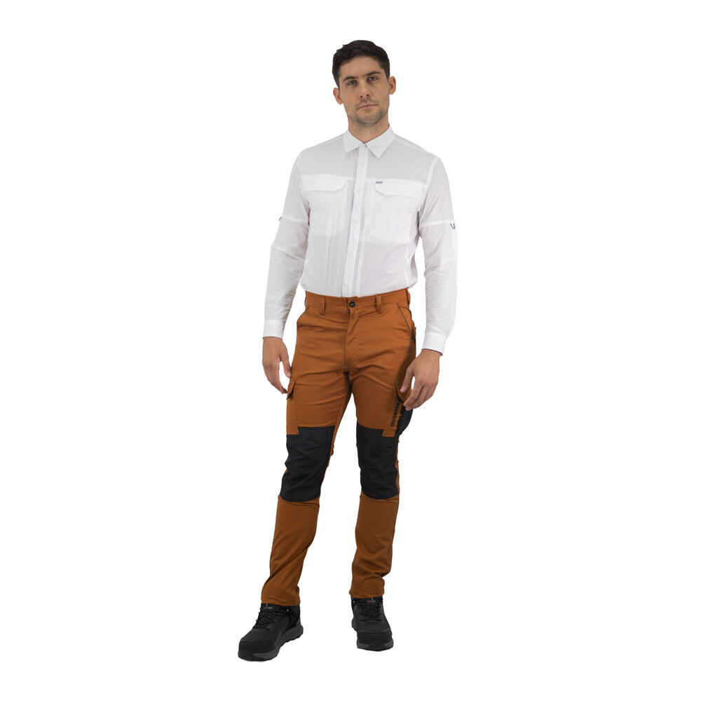 Pantalón Cargo Hw Dakota Spandex Camel image number 4.0