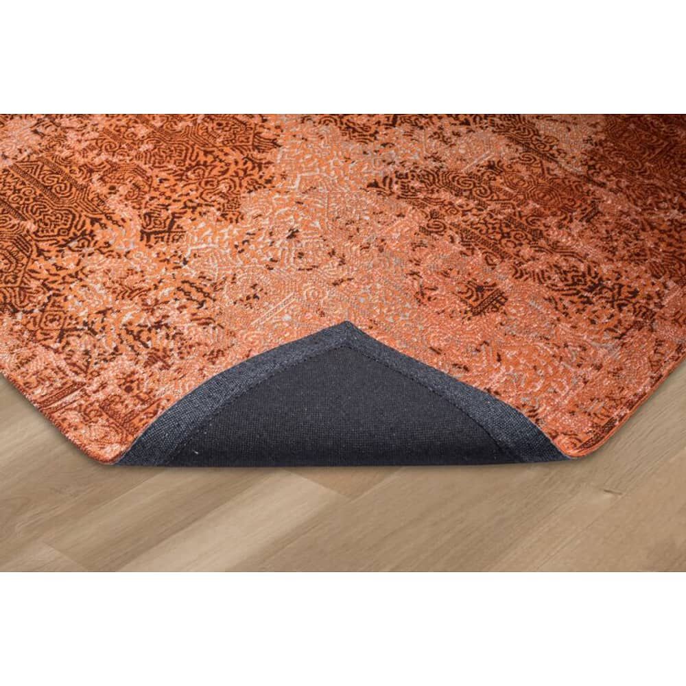 Alfombra Jacquard Naranja Rectangular Mediana image number 3.0