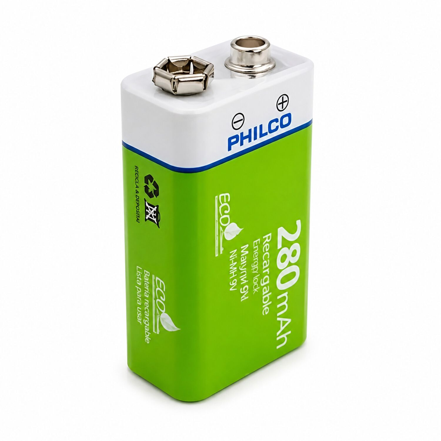 Bater&iacute;a 9v Recargable 280 Mah &ndash; Philco Eco Friendly Edition image number 2.0
