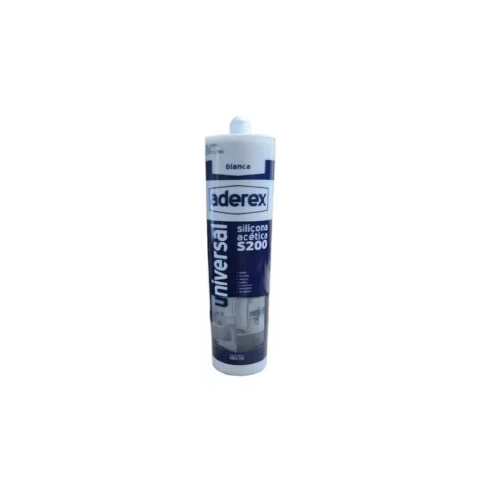 Silicona Sellador Baño Y Cocina Antihongo Blanca Interior Y Exterior Aderex 280ml image number 0.0