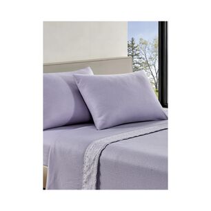 S&aacute;bana Andes Polar Broderie Lila 2 Plazas