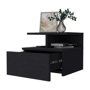 Velador Flotante 1 Cajón Fm-007n - Negro