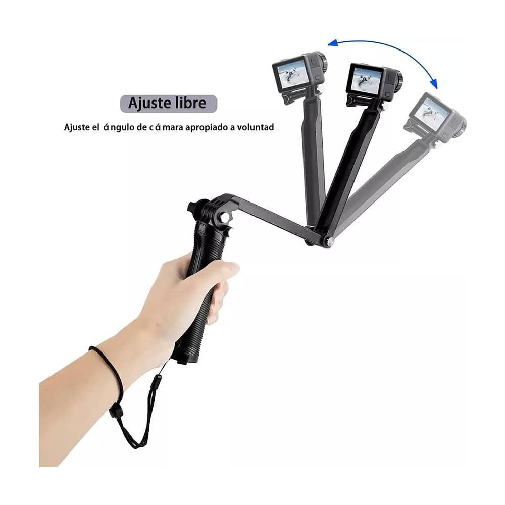 Baston Selfie 3en1 Way + Tr&iacute;pode Plegable Para Go Pro 12 11 image number 2.0