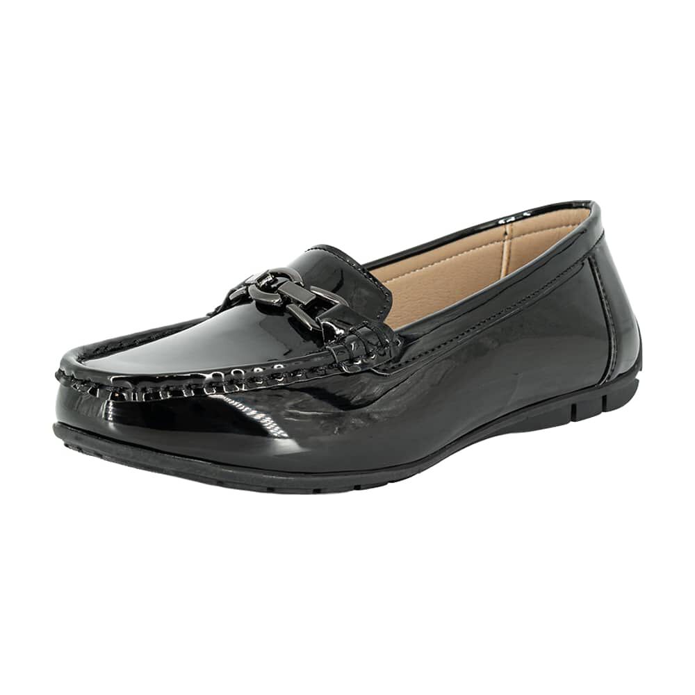 Mocasin Dam Negro Charol Alquimia image number 0.0