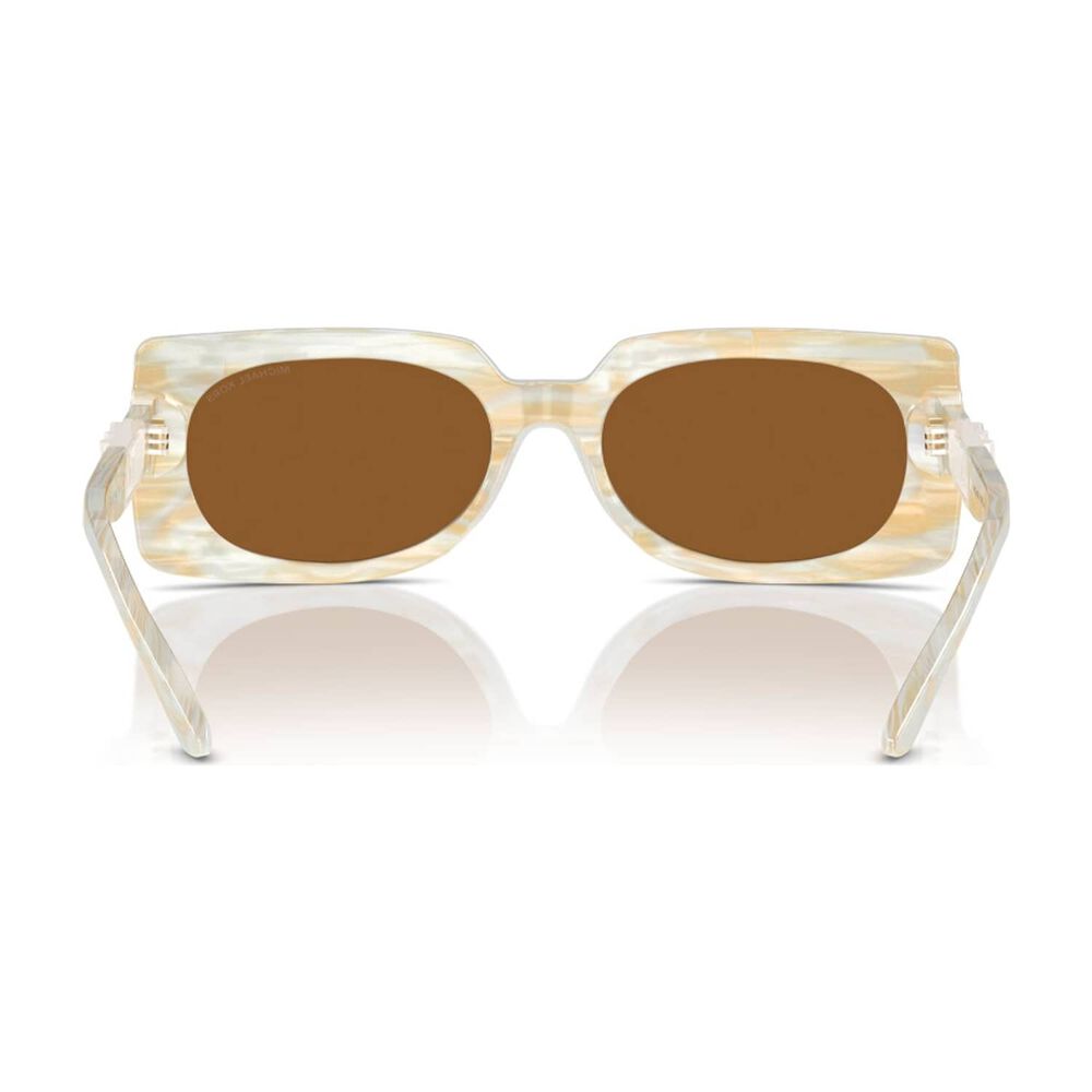 Lentes De Sol Bordeaux Beige Rayado Michael Kors image number 3.0