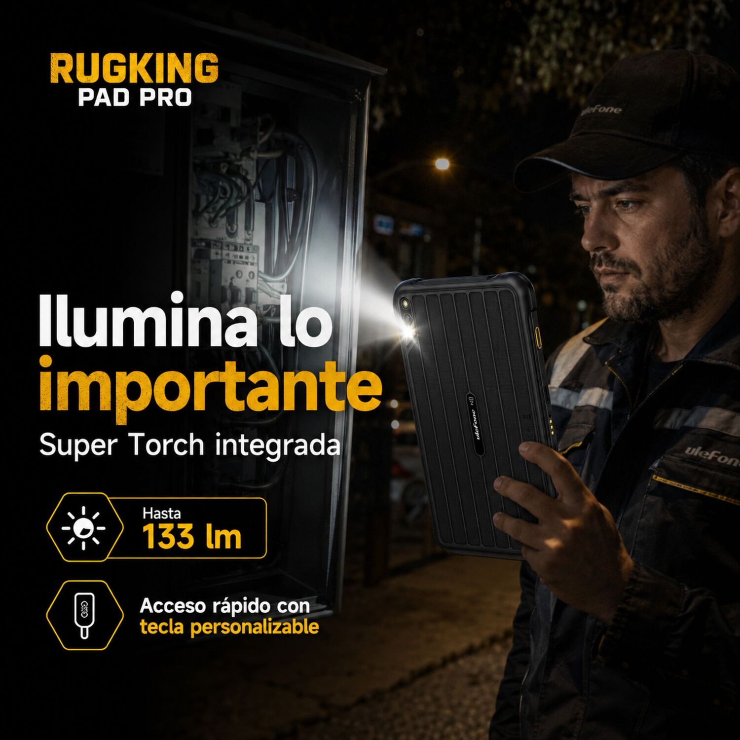 Tablet Rugged Ulefone Rugking Pad Pro 4g Compacta 128gb 24gb image number 4.0