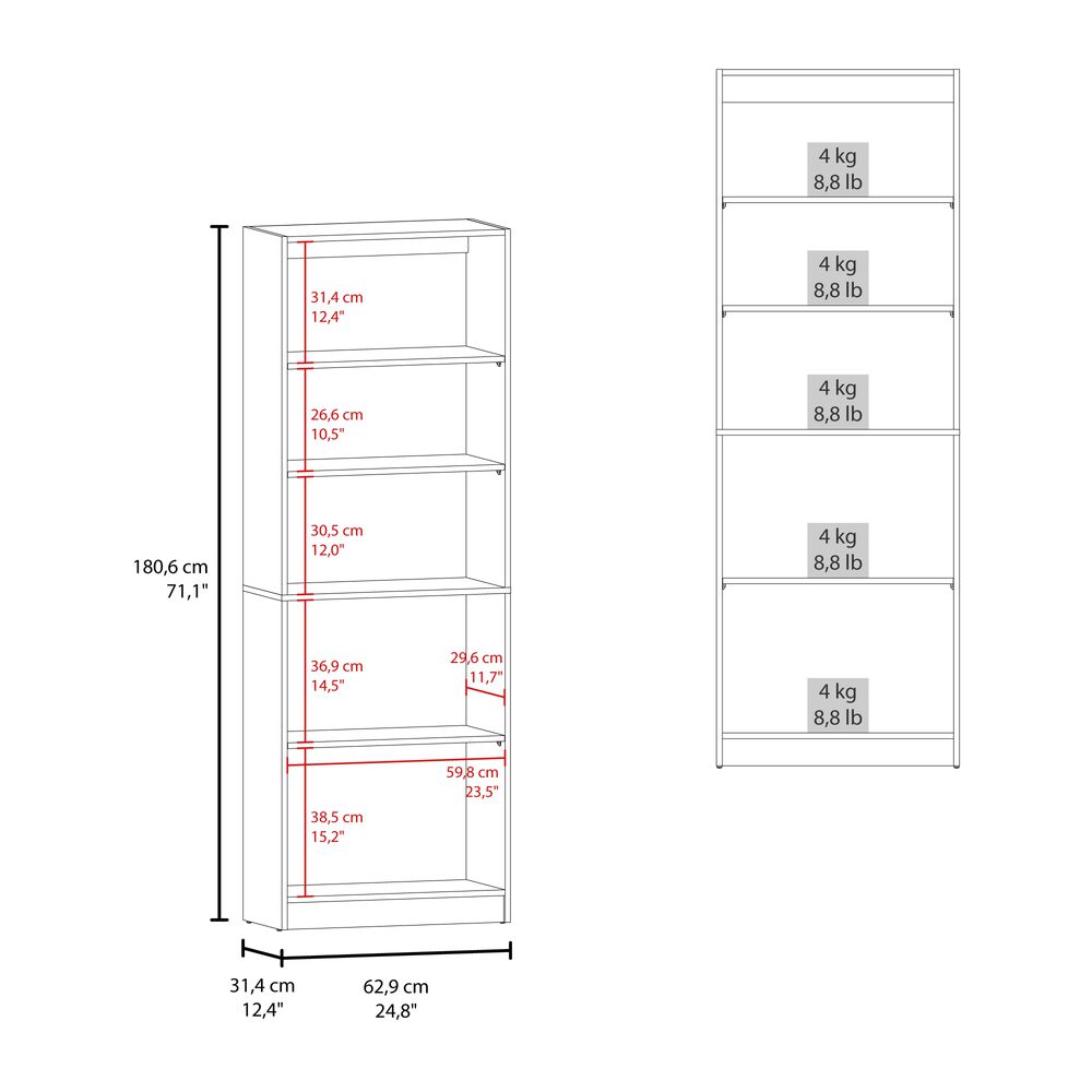 Librero Estante 2 Puertas 4 Repias Fm-020 image number 6.0