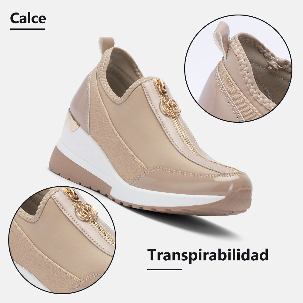 Zapatilla Mujer Diana Caqui Weide image number 6.0