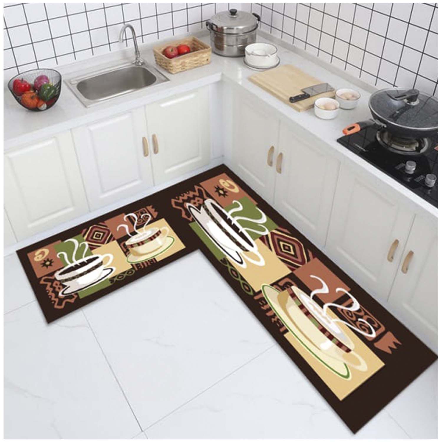 Pack De 02 Alfombra Para Cocina Con Antideslizantes Md25 image number 0.0