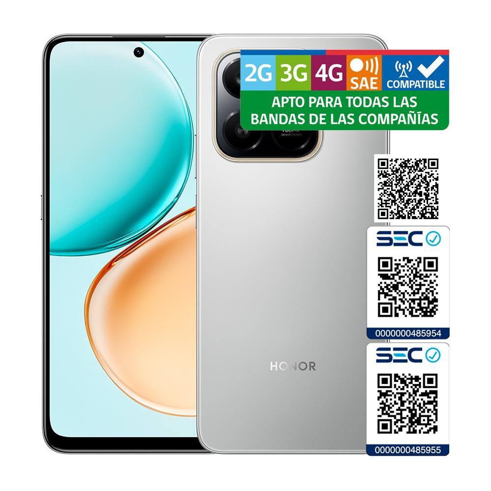 Smartphone Honor X7D / 256 GB / Plata / Liberado image number 9.0