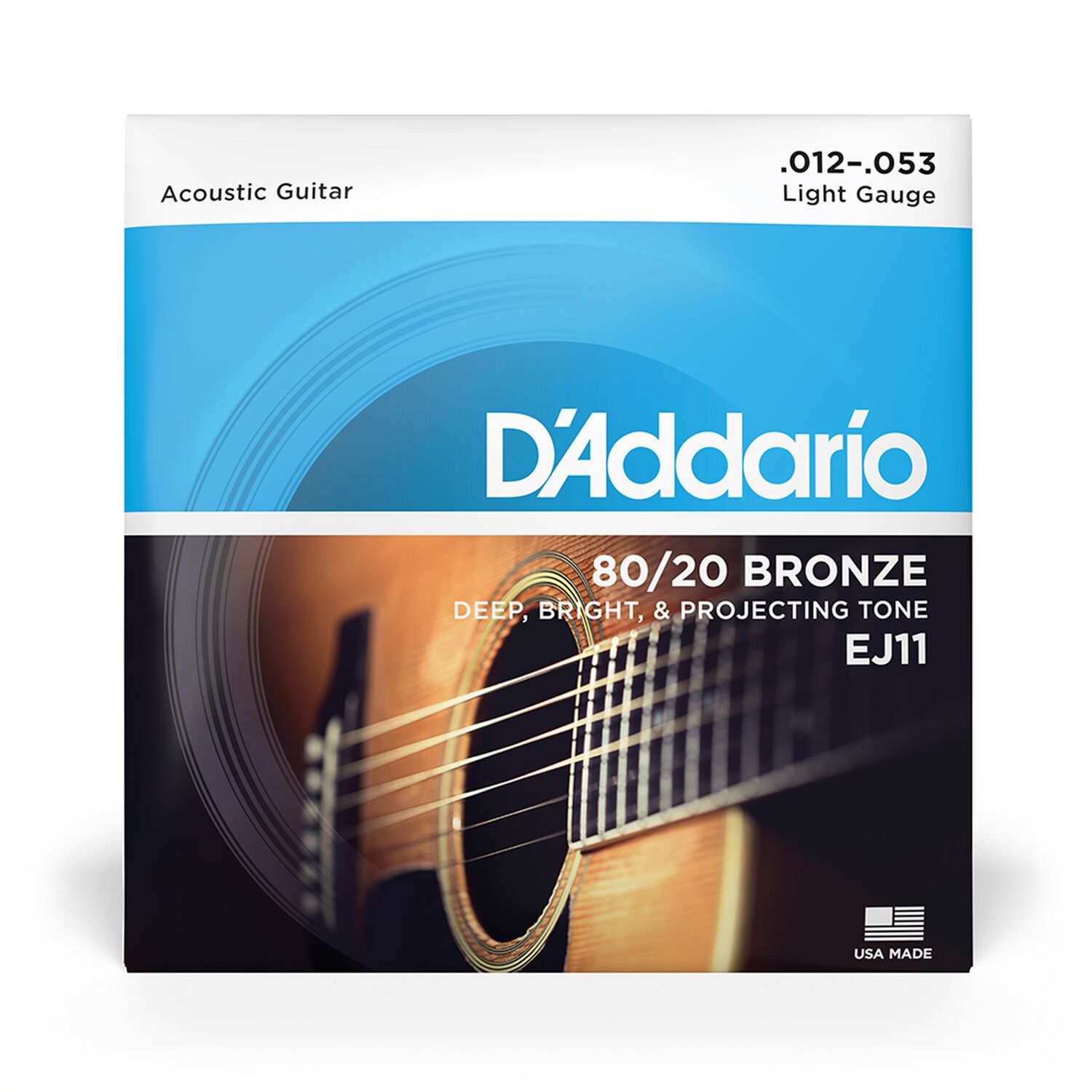 Set Cuerdas Guitarra Ac&uacute;stica 12-53 Ej11 Daddario image number 1.0