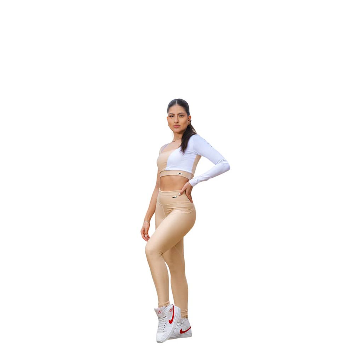 Conjunto Deportivo E531 Leggins + Buzo Corto image number 0.0