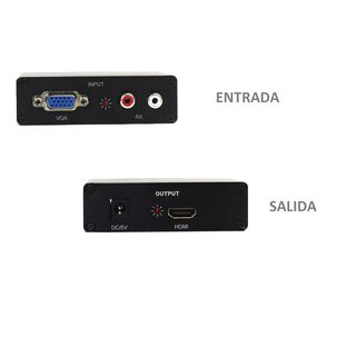 Conversor Vga A Hdmi Con Audio Hd 60hz Full Hd 1080p Hga06