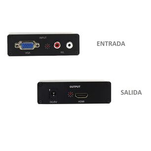 Conversor Vga A Hdmi Con Audio Hd 60hz Full Hd 1080p Hga06