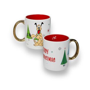 Tazon De 330ml Dise&ntilde;o Navide&ntilde;o Perro Dibujo Animados Ceramica