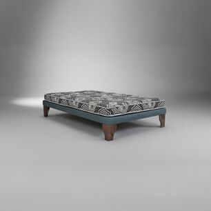 Cama 1.5 Plaza Box 8 Cm L190 Cm + Colchon Modelo Ideal / Con Patas De 19.5 Cm (gris)