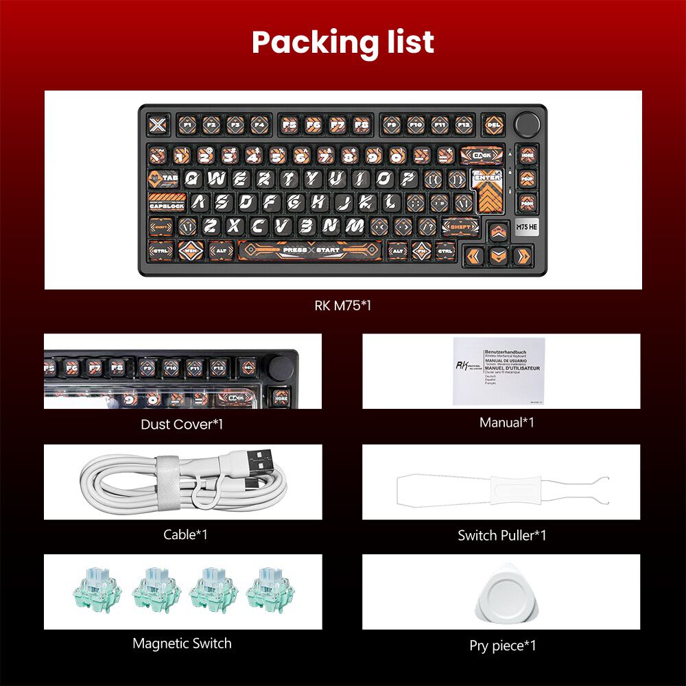 Teclado Magn&eacute;tico Gamer 75% Rk Rkm75 He - Royal Kludge image number 9.0