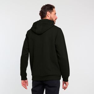 Polerón Liso Slim Cuello Redondo Hombre Az Black