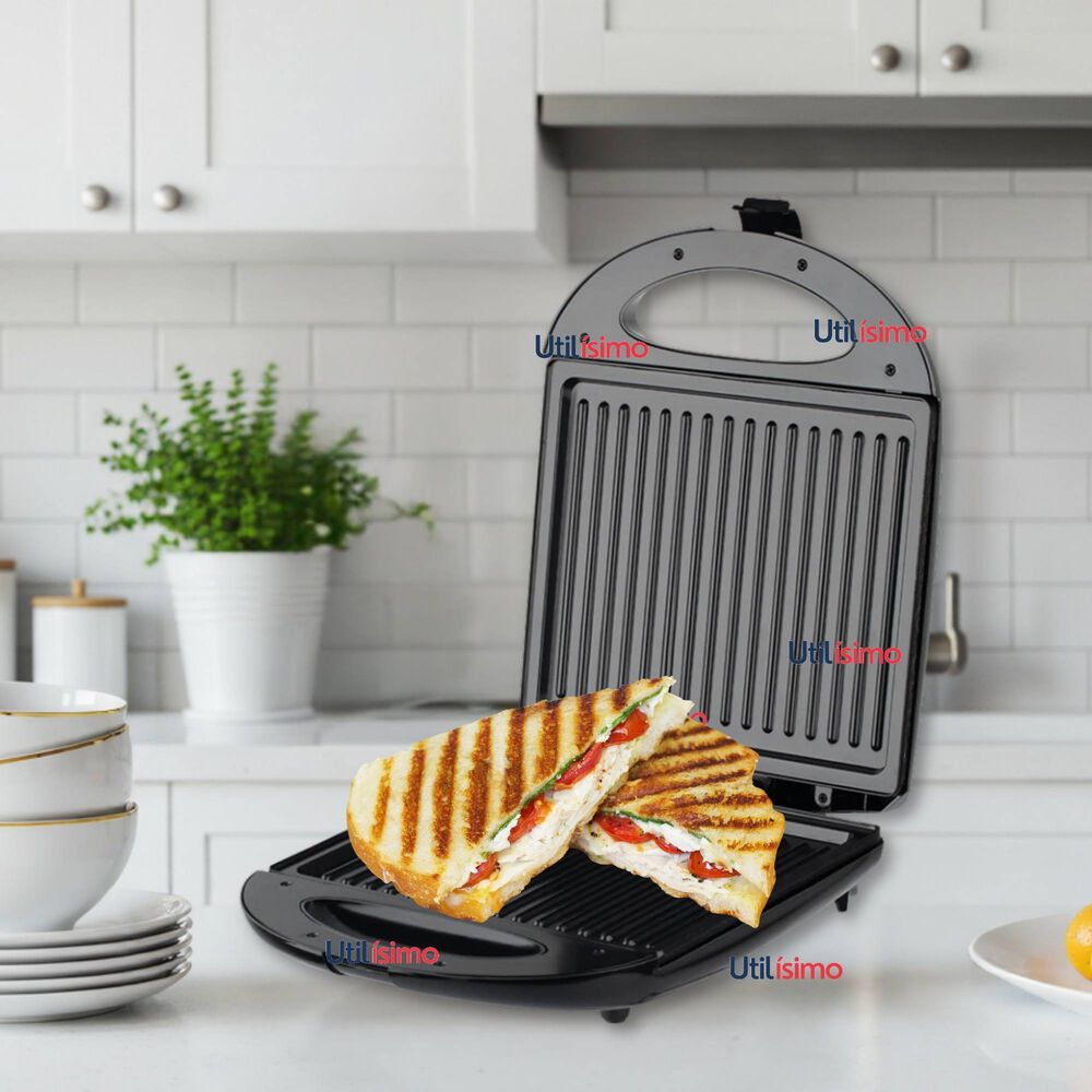 Sandwichera Eléctrica Tipo Grill Tostador Y Plancha Raf image number 0.0