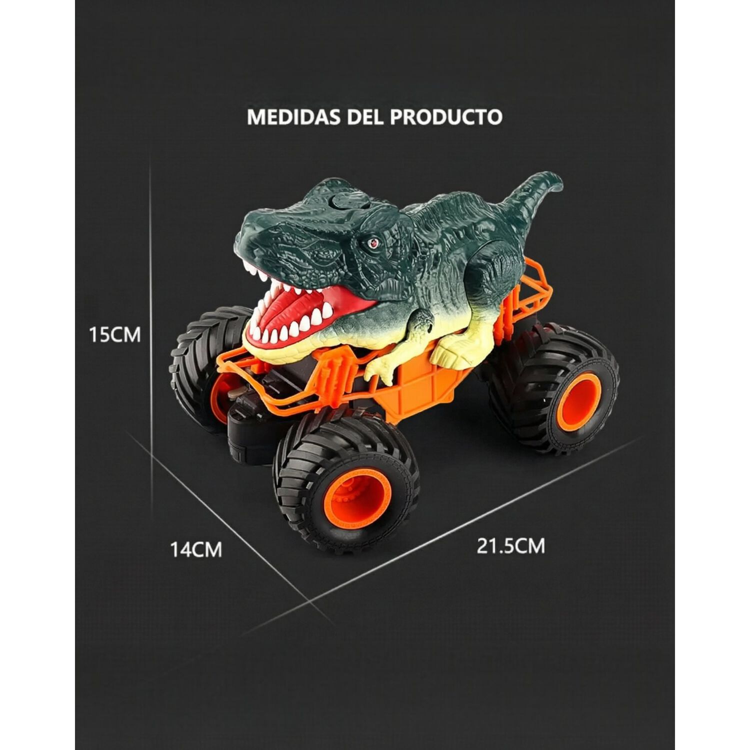 Auto Juguete 4x4 A Control Remoto Tibur&oacute;n Todo Terreno 360 image number 12.0