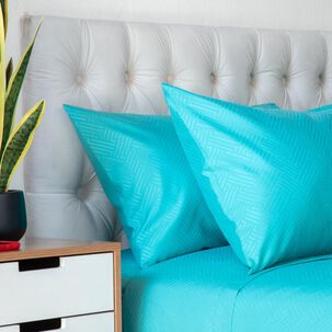 Juego De S&aacute;banas Casaideal Embossed / 2 Plazas