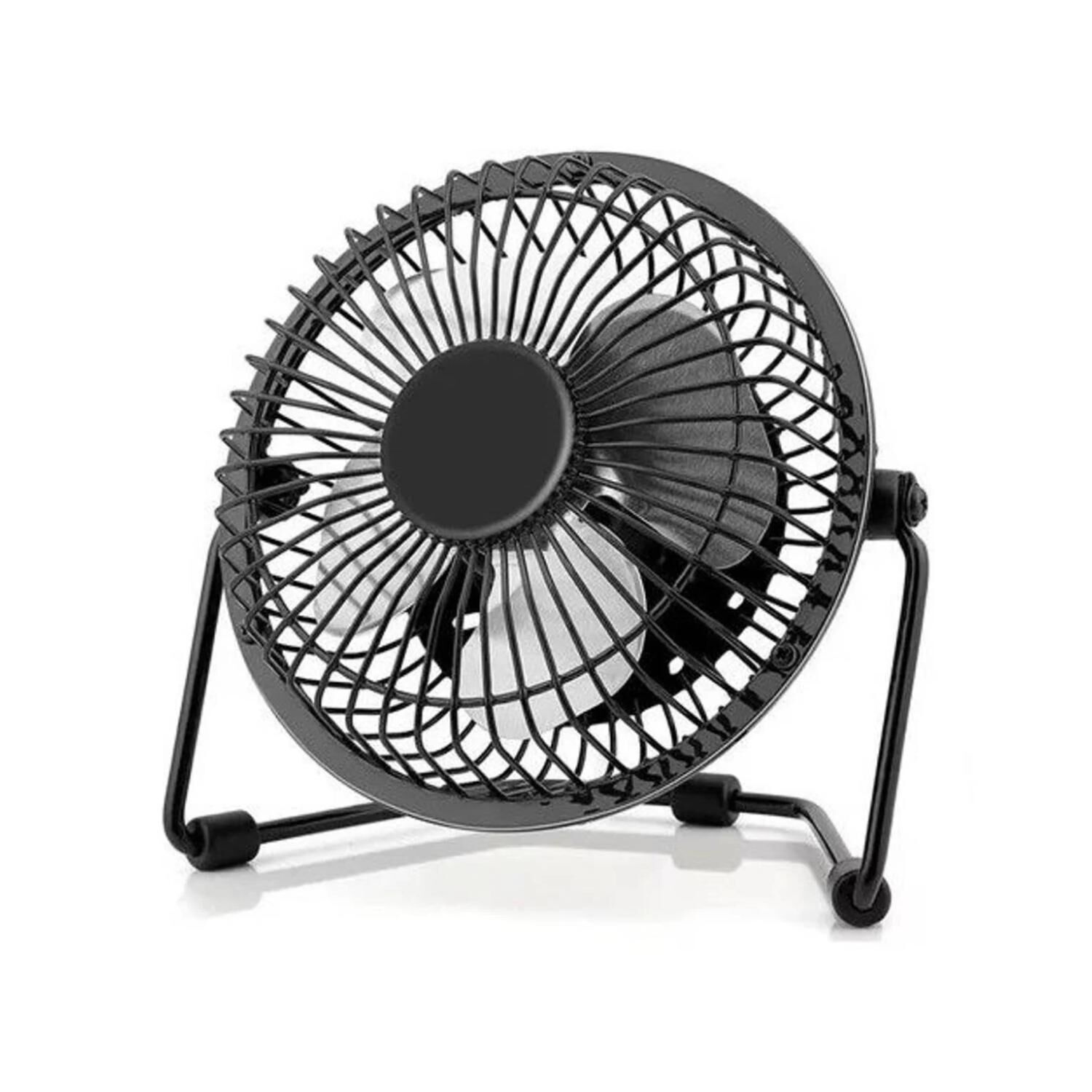 Mini Ventilador 6" De Mesa Usb Negro image number 0.0