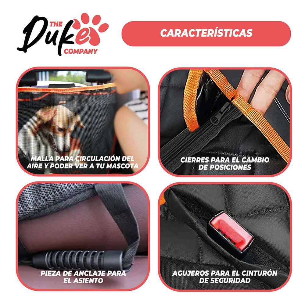 Cubre Asiento Auto Para Mascotas Funda Cobertor Duke 5 En 1 image number 2.0