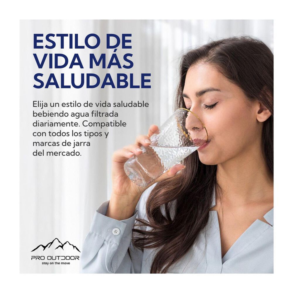 Jarra Purificadora De Agua 3,8 Litros + 3 Repuestos Filtros image number 6.0