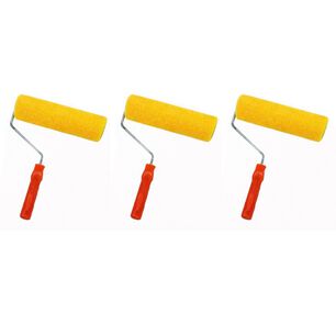 Set 3 Rodillos Esponja 9 Pulgadas Mango Plastico Pintar