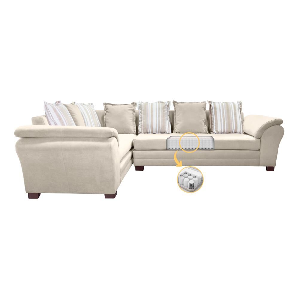 Sofá Seccional Izquierdo Living Factory New Capri / 6 Cuerpos image number 2.0