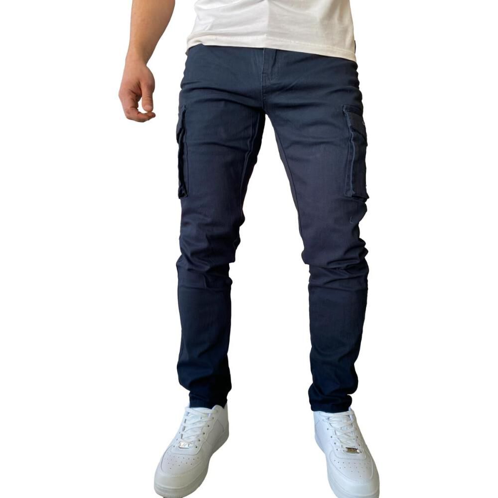 Pantalón Cargo Slim Fit Mosaico Tela Elasticada image number 16.0