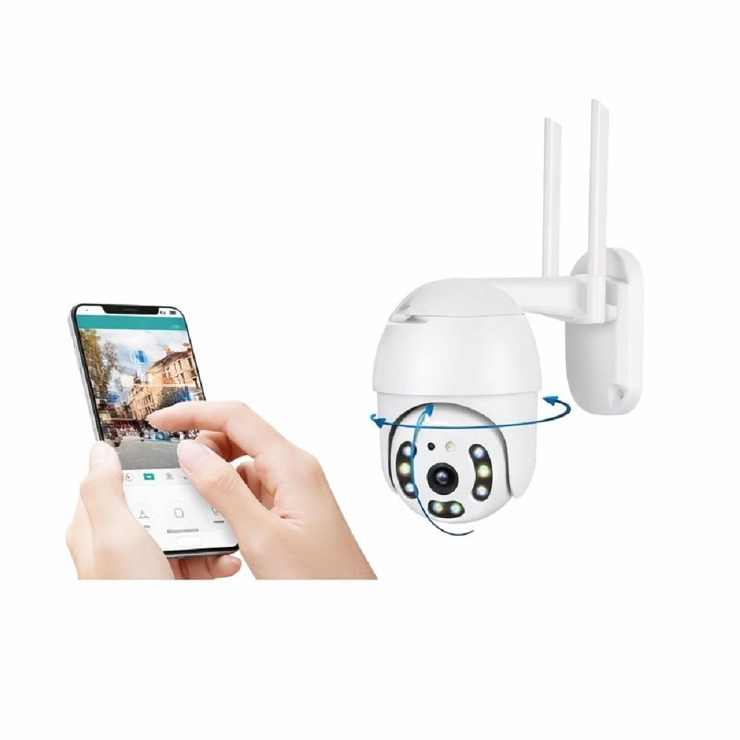 Camara Inteligente 360&deg; Wifi-alarma-audio-voz -fhd Vision Nocturna image number 3.0