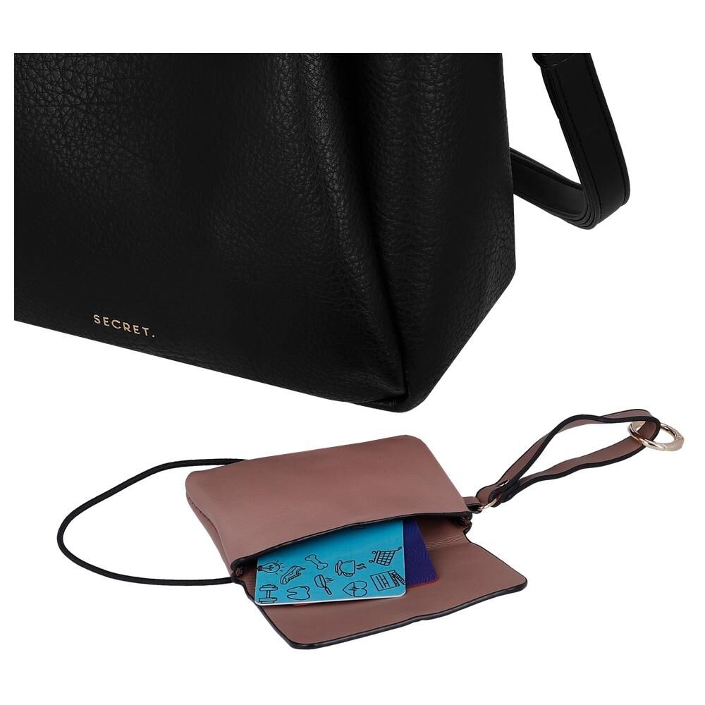Bandolera Secret Zamora St6 S Negro image number 5.0
