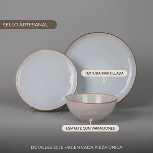 Vajilla Cer&aacute;mica Lima 18 Piezas Para 6 Personas