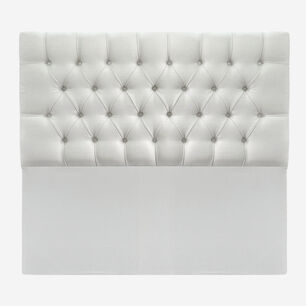 Respaldo De Cama Capiton&eacute; Premium Lino Marf&iacute;l Queen