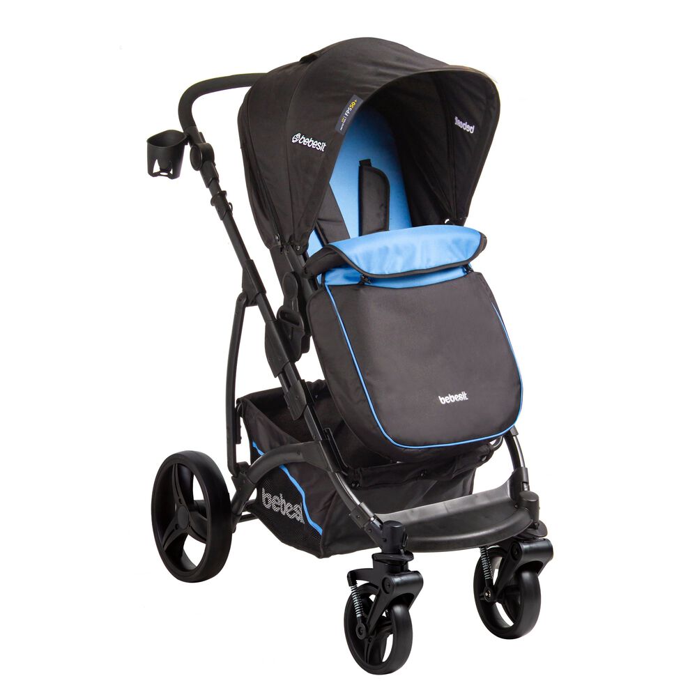 Coche Travel System Explorer Negro Azul image number 2.0
