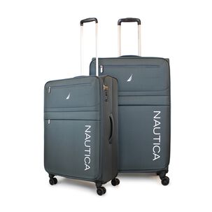 Pack 2 Maletas De Tela M+l Nautica Munich 20k Y 23k Gris