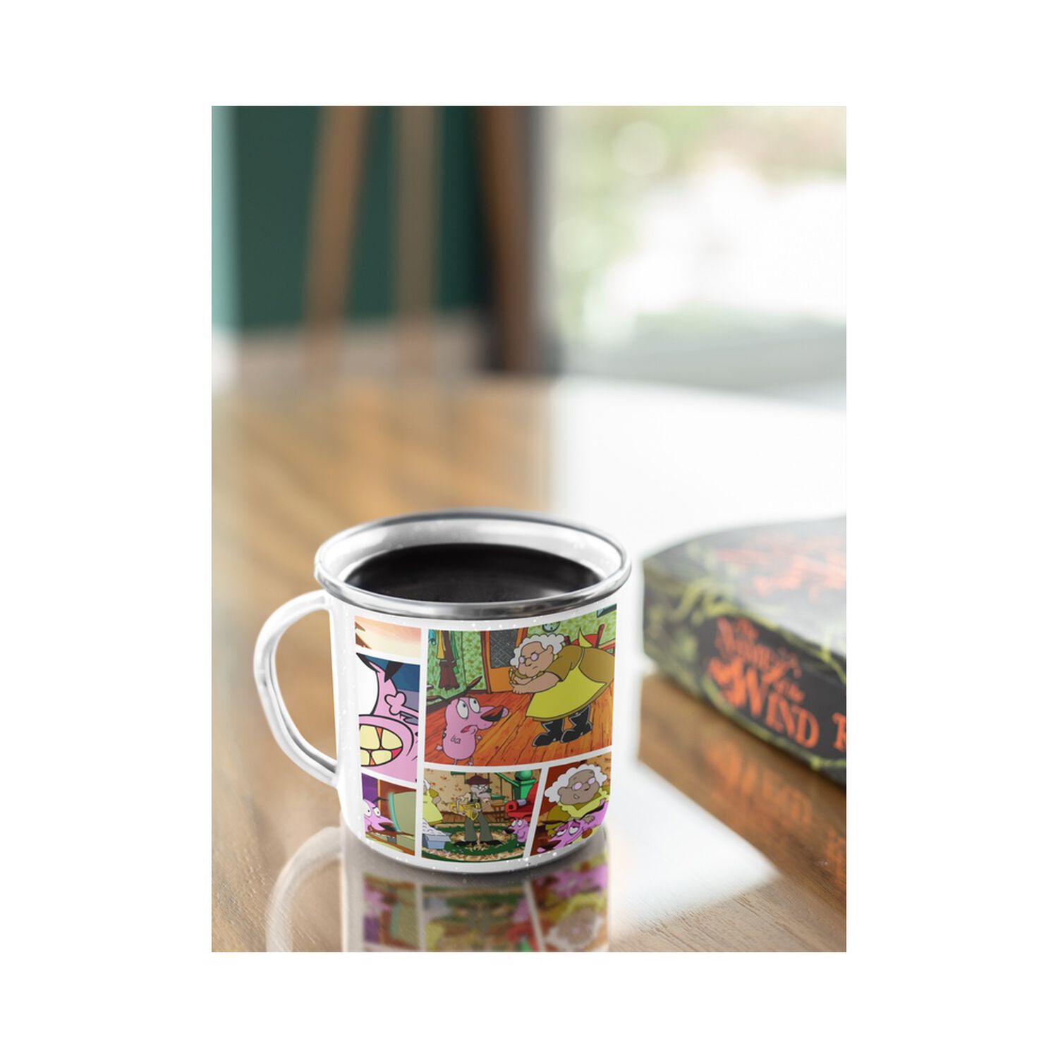 Taza Enlozada Lechera Cartoon Network Coraje Perro Valiente image number 2.0