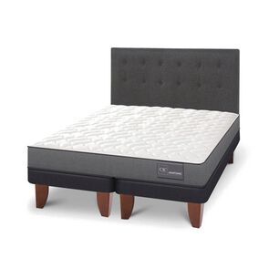 Cama Europea Cic Anatomic / 2 Plazas / Base Dividida + Respaldo